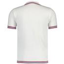 Moore Gabicci Tonal Diamond Zip-Neck Polo Shirt W