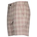 Gabicci Vintage Murphy Retro Textured Check Shorts in Walnut