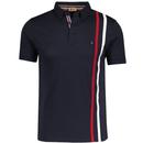 Patrick Gabicci Vintage Racing Stripe Polo Top N