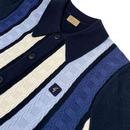 Pedro Gabicci Vintage Bold Stripe Polo Cardigan N