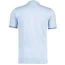 Ross Gabicci Vintage Knitted SS Azure Cuban Shirt 