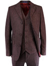 GABICCI VINATGE Mod 3 Button Pinstripe Suit Jacket