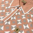 Ted Gabicci Vintage Diamond Check Knitted Polo P