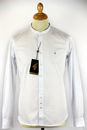 GABICCI VINTAGE Retro 60s Mod Grandad Collar Shirt