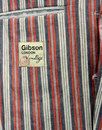 GIBSON LONDON 60s Mod Linen Stripe Boating Blazer