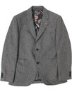 GIBSON LONDON Retro 60s Mod Grey Donegal Suit