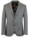 GIBSON LONDON Retro 60s Mod Grey Donegal Suit