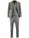 gibson london 1960s mod donegal suit jacket grey