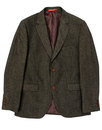 GIBSON LONDON Retro Mod Herringbone Suit Jacket