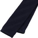 GIBSON LONDON Mod Square End Knitted Tie (Navy)