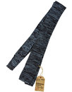 GIBSON LONDON 60s Mod Knitted Square End Tie BLUE