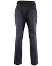 GIBSON LONDON Mod Donegal Flat Front Trousers (D)