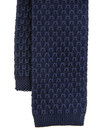 GIBSON LONDON Mens Mod Knitted Square End Tie NAVY