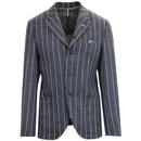 GIBSON LONDON 60s Chalk Stripe Blazer & Waistcoat