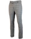 GIBSON LONDON Mod Prince Of Wales Check Trousers