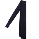 GIBSON LONDON 60s Mod Square End Knit Tie (Navy)