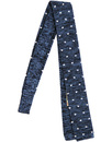 GIBSON LONDON Retro Knitted Polka Dot Square Tie