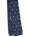 GIBSON LONDON Retro Knitted Polka Dot Square Tie