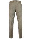 GIBSON LONDON Mod Sand Donegal Flat Front Trousers