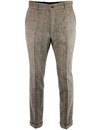 GIBSON LONDON 60s Mod POW Check Turn Up Trousers