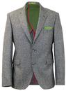 GIBSON LONDON 2 Button Donegal Suit Jacket GREY