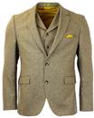 GIBSON LONDON Retro Mod Gold Donegal Suit 