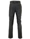 GIBSON LONDON Mod Donegal Flat Front Trousers (C)