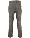 GIBSON LONDON Mod Donegal Flat Front Trousers (T)