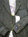 Grouse GIBSON LONDON Mod Wool Herringbone Blazer G