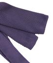 GIBSON LONDON Dusty Lilac Retro Mod Knitted Tie