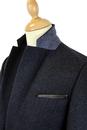 GIBSON LONDON Retro Mod Navy Donegal Suit