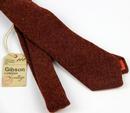 GIBSON LONDON Shetland Retro Rust Tweed Tie