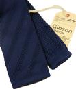 GIBSON LONDON 1960s Mod Diagonal Textured Knit Tie