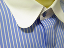 GIBSON LONDON Penny Collar 60s Stripe Mod Shirt B