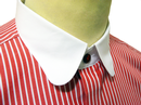 GIBSON LONDON Penny Collar 60s Stripe Mod Shirt R