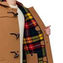 GLOVERALL Made in England Check Back Duffle Coat C