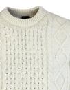 Aran GLOVERALL Made in England Cable Knit Jumper E