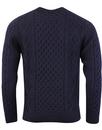 Aran GLOVERALL Made in England Cable Knit Jumper N