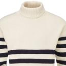 Gloverall Breton Submariner Retro Roll Neck Jumper