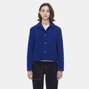 Daisy GLOVERALL Womens Cropped Wool Jacket BLUE