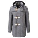 gloverall mid monty wool duffle coat grey