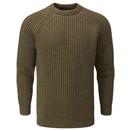 Gloverall Vintage Ribbed  Fisherman Jumper Army