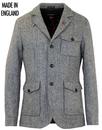 GLOVERALL 3 Button Herringbone Tweed Club Jacket
