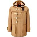 GLOVERALL Union Jack Mid Monty Duffle Coat (Camel)