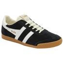 Gola Classics Eland Women's Retro Suede Trainers in Black and White CMB538BA