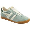 Gola Classics Elan Women's Suede Retro Trainers in Green Mist CLB538NI