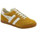 Gola Classics Women's Elan Retro Suede Trainers in Sun and White CLB538YW