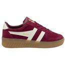 Gola Classics Grandslam Suede Women's Retro Trainers in cerise/Off White/Gum CLA589KY