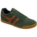 Gola Harrier Men's Trainers in Evergreen, Moody Orange and Navy CMA192NU Main Photo