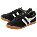 Harrier Suede GOLA Men's Retro 70s Trainers B/OW/K